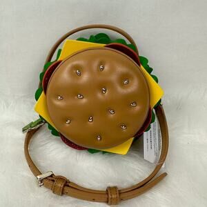 Kate Spade 3D Hamburger Crossbody Bag In PU Leather KK989 NWT